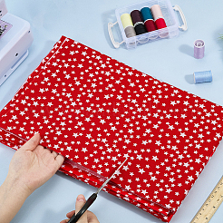 Red Cotton Fabric&nbsp;DIY-WH0750-293A