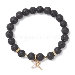 Fairy Brass Micro Pave Cubic Zirconia Charm Bracelets&nbsp;BJEW-JB12701