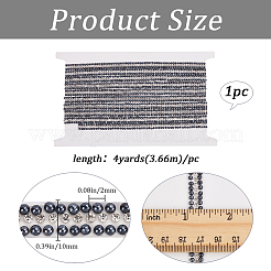 Glitter Glass Hotfix Rhinestone & Imitation Pearl Beads&nbsp;DIY-WH20011-18C