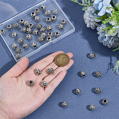 72Pcs 12 Styles Tibetan Style Alloy European Beads&nbsp;FIND-PH0060-22AS