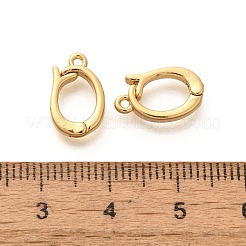 Rack Plating Brass Fold Over Clasps&nbsp;KK-H508-06G