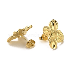 Golden 304 Stainless Steel Stud Earrings&nbsp;EJEW-Z033-01A