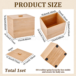 Bamboo Storage Box&nbsp;AJEW-WH0609-613