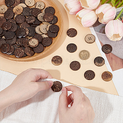 100Pcs 2 Styles Coconut Buttons&nbsp;BUTT-UN0001-36
