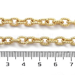 Brass Twisted Cable Chain Necklaces with OT Clasps for Men Women&nbsp;NJEW-G160-11G