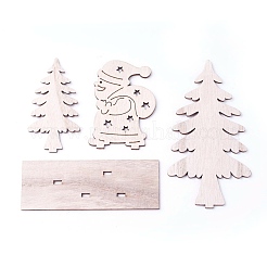 Undyed Platane Wood Home Display Decorations&nbsp;DJEW-F006-03