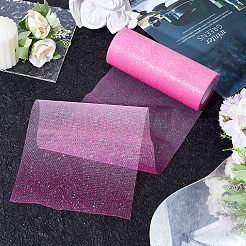 Rainbow Polyester Fabric Sparkling Tulle Roll&nbsp;OCOR-WH20006-55C
