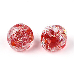 Handmade Foil Lampwork Beads&nbsp;FOIL-T007-01C