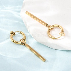 201 Stainless Steel Hoop Dangle Earrings for Women&nbsp;SA-CBA8B85-16G