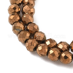 Electroplate Synthetic Magnetic Hematite Beads Strands&nbsp;G-A263-B01-02E