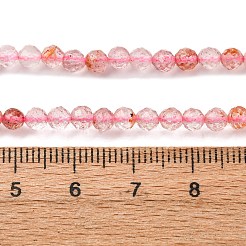 Natural Strawberry Quartz Beads Strands&nbsp;G-C226-B04-4mm