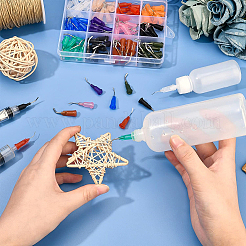 120Pcs 12 Colors Plastic Fluid Precision Blunt Needle Dispense Tips&nbsp;TOOL-BC0001-22