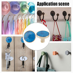 4 Bags Round Zinc Alloy Acrylic Drawer Pull Handles&nbsp;FIND-DR0001-85D