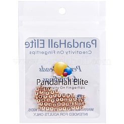 Rack Plating and PVD Vacuum Plating Brass Round Spacer Beads&nbsp;KK-PH0004-13RG-RS