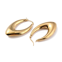 Ion Plating(IP) 304 Stainless Steel Hoop Earrings&nbsp;EJEW-A059-02G
