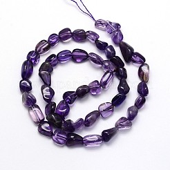 Natural Amethyst Nuggets Bead Strands&nbsp;G-O048-01