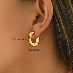 201 Stainless Steel Retro Dangle Stud Earrings&nbsp;AK7581-1