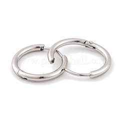 Non-Tarnish Round Ring 304 Stainless Steel Hoop Earrings for Women&nbsp;EJEW-G388-02C-P