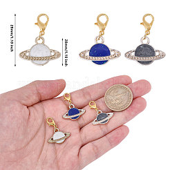 12Pcs 3 Styles Alloy Enamel Pendant&nbsp;HJEW-CA00003