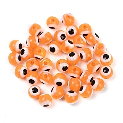 Luminous & Printed Opaque Acrylic Beads&nbsp;LACR-G050-01G