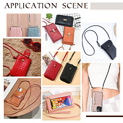 Universal Cell Phone Lanyard Crossbody Adjustable PU Leather Phone Lanyard&nbsp;AJEW-WH0470-47C