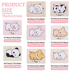 24Pcs 8 Styles Cute Animal Paper Memo Notepads&nbsp;DIY-TA0014-09