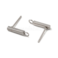 Non-Tarnish 304 Stainless Steel Stud Earring Finding&nbsp;STAS-C080-06A-P
