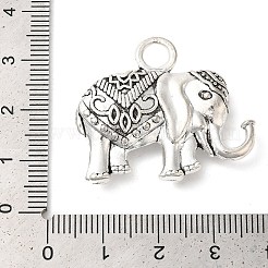 Elephant Tibetan Style Alloy Pendants&nbsp;TIBEP-R344-54AS-LF