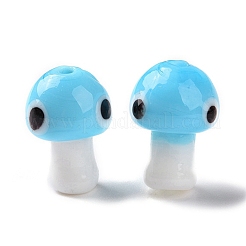 Handmade Evil Eye Lampwork Beads&nbsp;LAMP-D018-01G