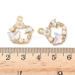 Alloy Rhinestone Pendants&nbsp;FIND-C074-21KCG-02