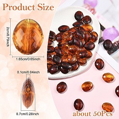 50Pcs Acrylic Beads&nbsp;OACR-YW0004-58