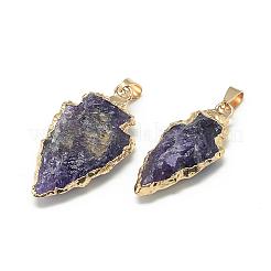 Natural Amethyst Pendants&nbsp;G-Q490-A06