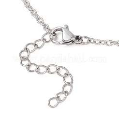 304 Stainless Steel Cross Pendant Cable Chain Necklaces&nbsp;NJEW-JN05844