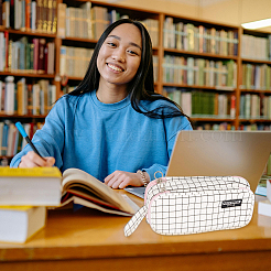 1Pc Canvas Pen Bag for Student&nbsp;FIND-GF0008-05A
