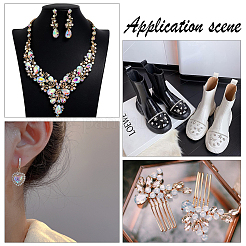 94Pcs 6 Style Pointed Back Glass Rhinestone Cabochons&nbsp;DIY-FG0003-64