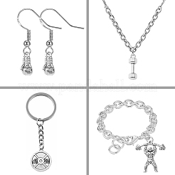 DIY Sport Theme Tibetan Style Alloy Making Finding Kit&nbsp;DIY-YW0008-72