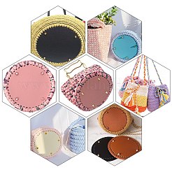 PU Leather Flat Round Bag Bottom&nbsp;FIND-PH0002-04