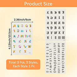 9Pcs 3 Styles Water Proof Removable Temporary Tattoos Stickers&nbsp;AJEW-CP0006-26