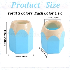 5Pcs 5 Colors Plastic Pen Holder&nbsp;FIND-GF0007-79