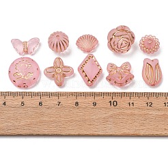 Frosted Transparent Acrylic Beads&nbsp;OACR-Z041-04