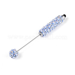 ABS Imitation Pearl & Polymer Clay Pave Rhinestone Touch Screen Stylus&nbsp;AJEW-T013-06B