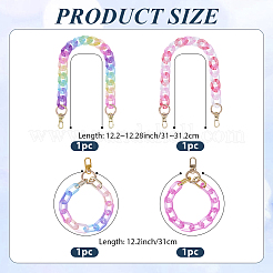 4Pcs 4 Colors Bag Chain Straps&nbsp;AJEW-BM0001-10B
