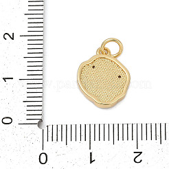 Brass Micro Pave Cubic Zirconia Pendants&nbsp;KK-U068-07G-02