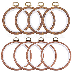 8Pcs 2 Styles Plastic Cross Stitch Embroidery Hoops&nbsp;DIY-CP0012-37