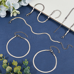 Hip Hop Style Stainless Steel Snake Chain Bracelets for Men&nbsp;BJEW-SC0001-34A