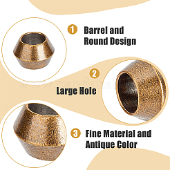 Brass European Beads&nbsp;KK-FH0006-52
