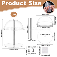 Acrylic Hat/Wig Display&nbsp;ODIS-WH0079-032A-01