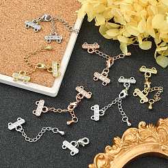 Brass Micro Pave Cubic Zirconia Chain Extender&nbsp;ZIRC-E010-23