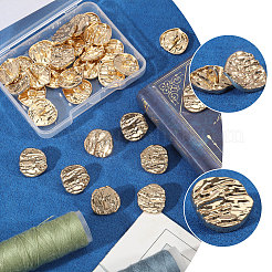 30Pcs 1-Hole Alloy Shank Buttons&nbsp;FIND-CA0011-66B