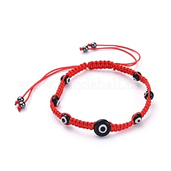 Adjustable Nylon Thread Braided Bead Bracelets&nbsp;BJEW-JB05292